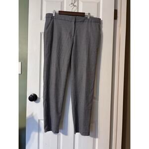 Talbots Pants Italian Flannel Wool Gray Women's Size 14